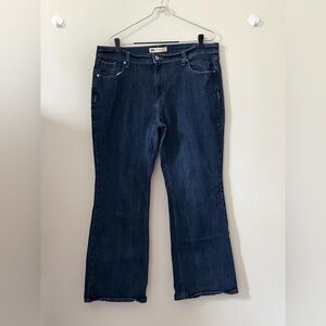 Dark Blue Women's Bootcut Jeans - Unbranded
